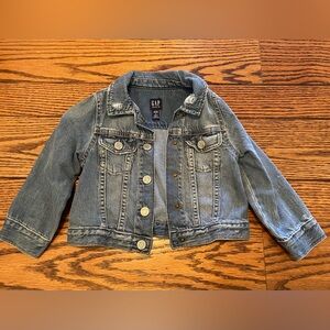 Kids GAP Distressed denim jean jacket 3 year old